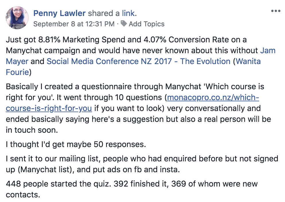 Social Chatbot Marketing Penny Lawler